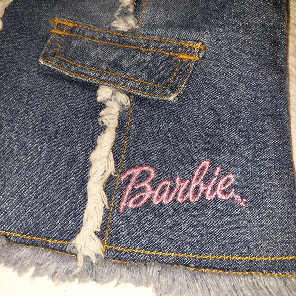 BARBIE GIRLS EMBROIDERED JEAN JACKET BLAZER - Picture 6 of 11